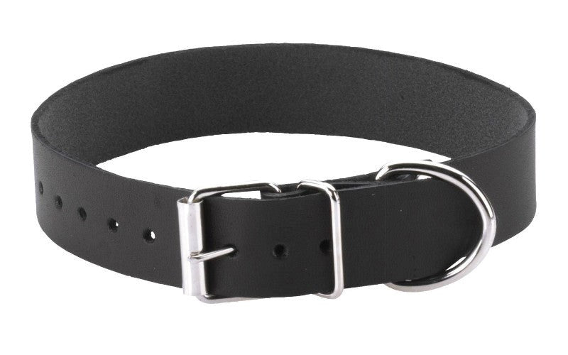 Spartacus Black Leather Collar Single Strap - - Collars And Cuffs