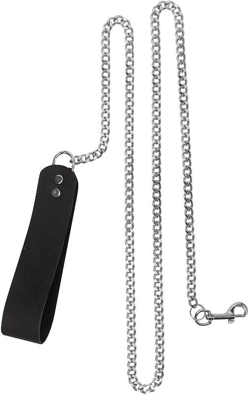 Spartacus Chain Leash with Plain Handle - - Collars And Cuffs