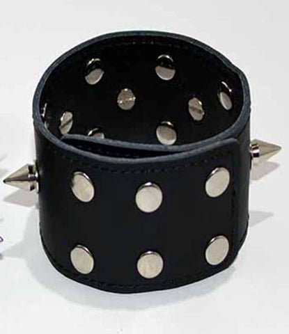 Spiked Leather Ankle Cuffs With Studs by BDStyle - Collars and Leads