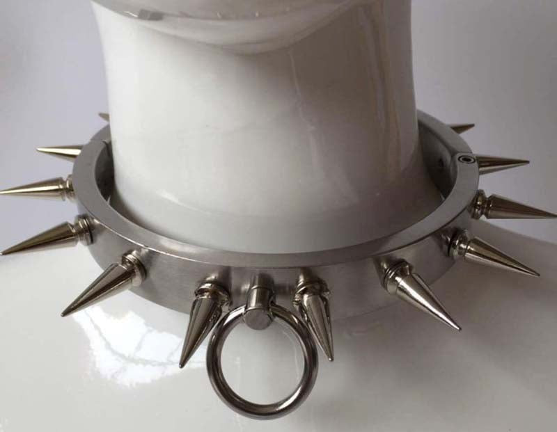 Spiked Metal BDSM Collar - - Collars And Cuffs