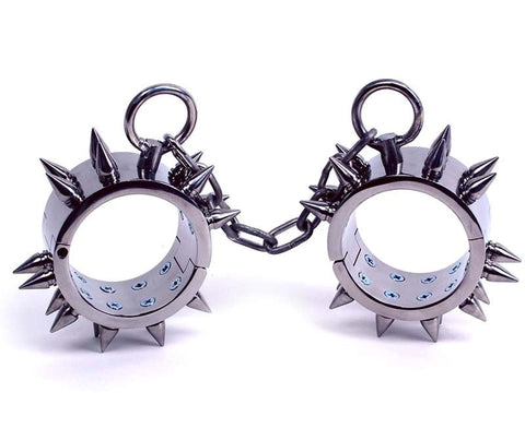 Spiked Metal Restraints by Hell's Couture - Collars and Leads