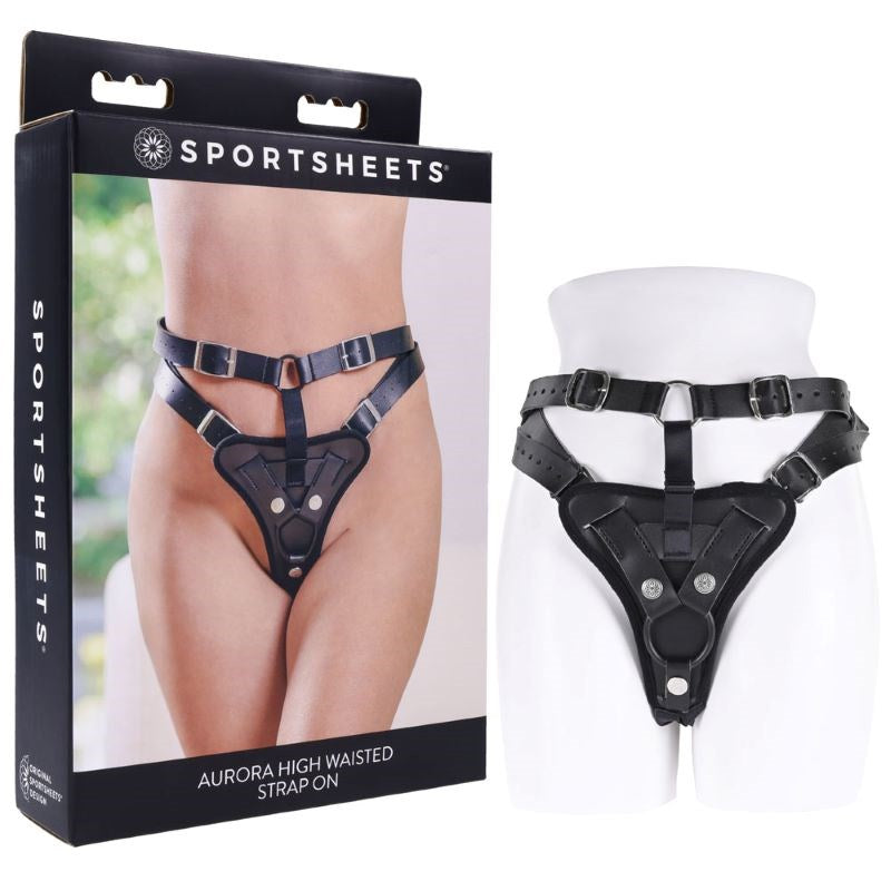 SPORTSHEETS Aurora High Waisted Strap On - - Strap On Sextoys