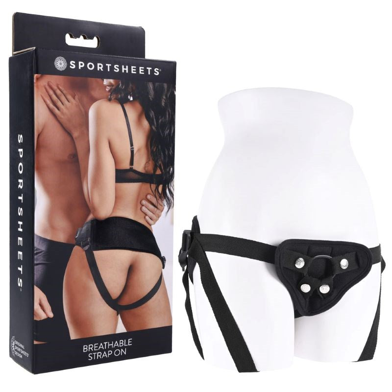 SPORTSHEETS Breathable Strap On - - Strap On Sextoys