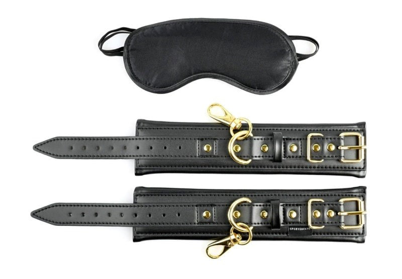 Sportsheets Cuffs and Blindfold Set Special Edition - - Collars And Cuffs