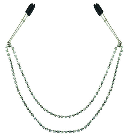 Midnight Bling Nipple Clips by Sportsheets - Nipple and Clit Clamps