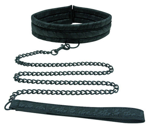 Midnight Lace Collar & Leash by Sportsheets - Collars and Leads