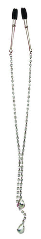 Midnight Teardrop Nipple Clips by Sportsheets - Nipple and Clit Clamps