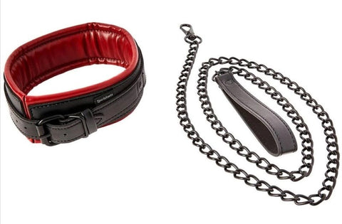Saffron Collar And Leash Set by Sportsheets - Collars and Leads