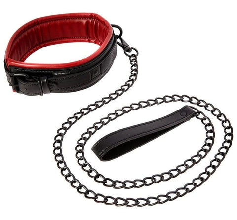 Saffron Collar And Leash Set by Sportsheets - Collars and Leads