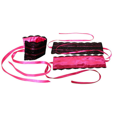Satin and Lace Intimacy Set by Sportsheets - Cuffs and Restraints