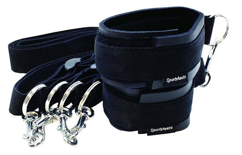 Sports Cuffs & Tethers Kit by Sportsheets - Cuffs and Restraints