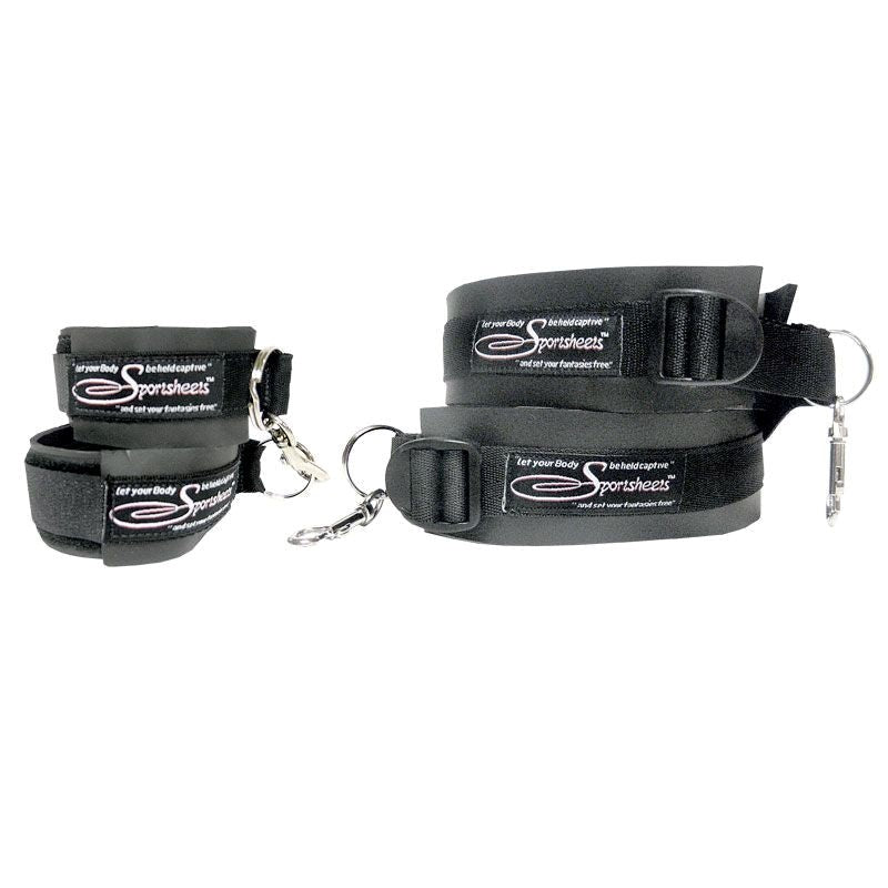 Sportsheets Thigh and Wrist Cuffs Set - - Cuffs And Restraints