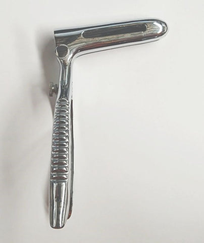 Spring Loaded Sims Rectal Speculum by Hell's Couture - Steel Sex Toys