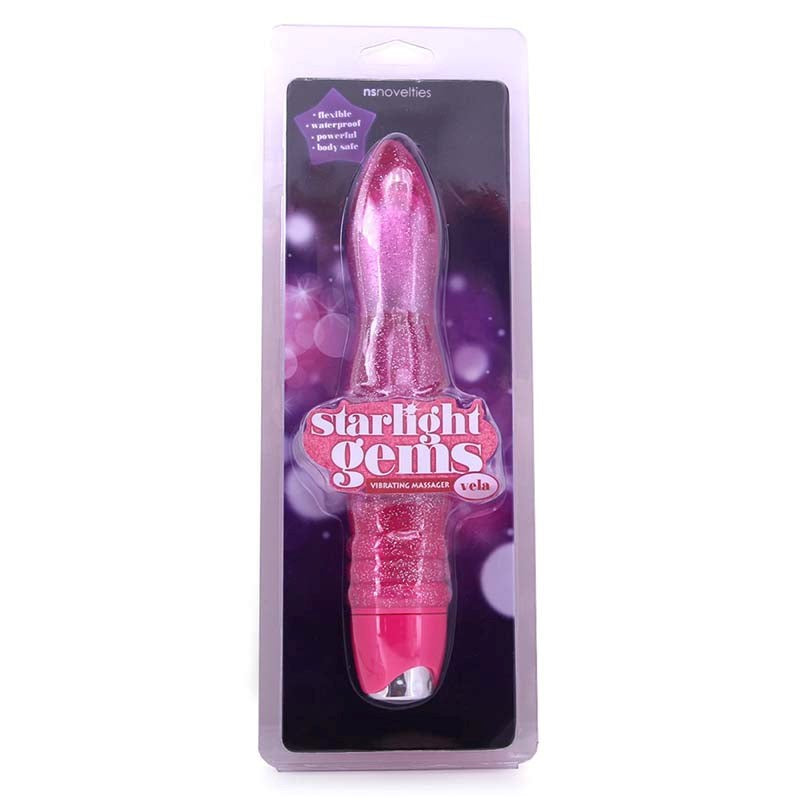 Starlight Gems Vela Vibrating Massager Pink - - G-Spot Vibrators