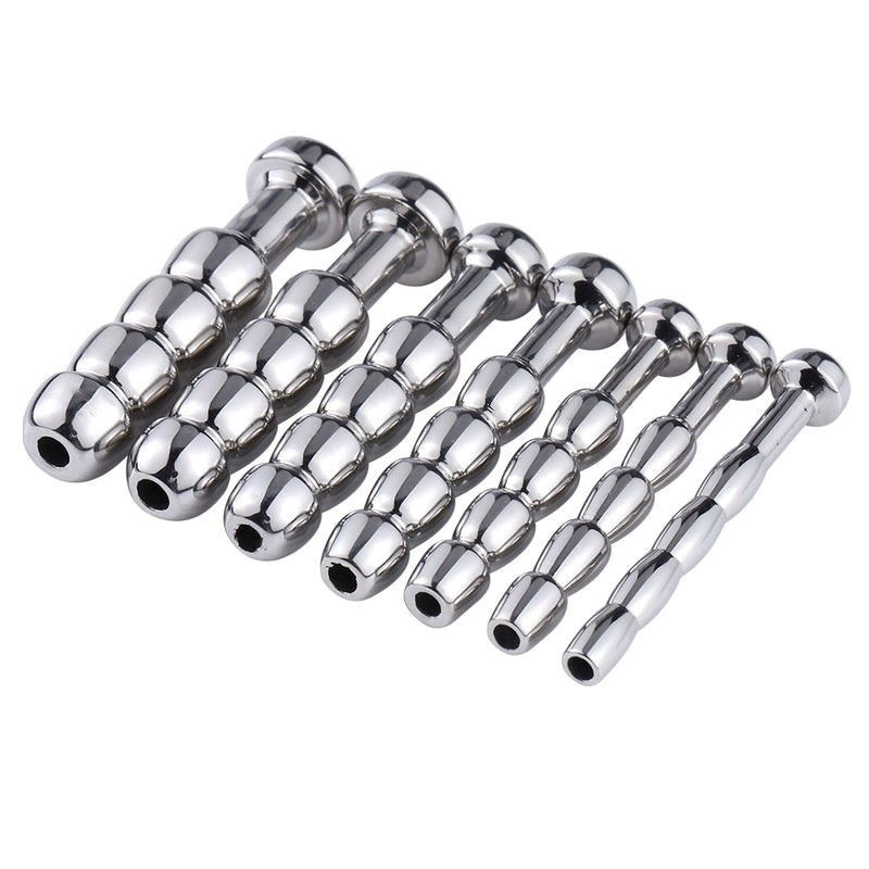 Steel 4 Balls Urethral Catheter - - Penis Plugs