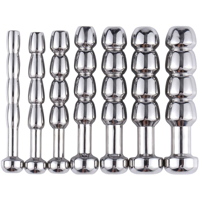 Steel 4 Balls Urethral Catheter - - Penis Plugs