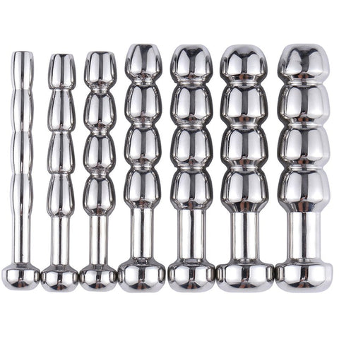 Steel 4 Balls Urethral Catheter by BDStyle - Penis Plugs