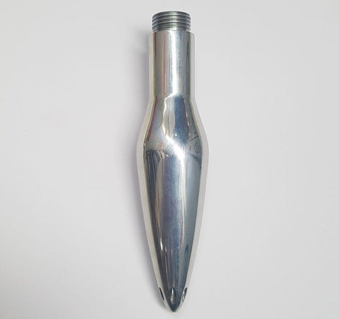 Steel Anal Douche Nozzle Attachment by Hell's Couture - Steel Sex Toys