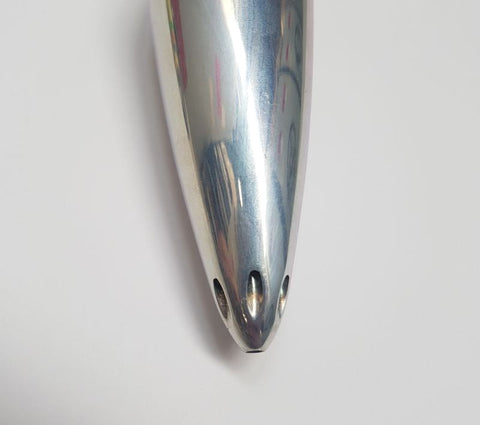 Steel Anal Douche Nozzle Attachment by Hell's Couture - Steel Sex Toys