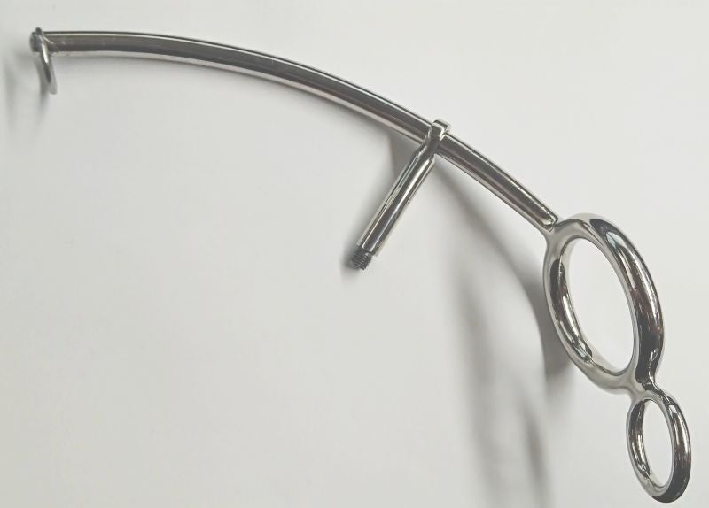 Steel Anal Hook With Cock Ring - - Spreaders and Hangers