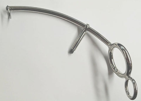 Steel Anal Hook With Cock Ring by Hell's Couture - Spreaders and Hangers
