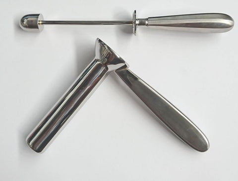 Steel Anal Scope Clinical Fetish Toy by Hell's Couture - Dental and Clinical