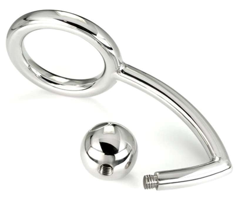 Steel Cock Ring Anal Intruder - - Spreaders and Hangers