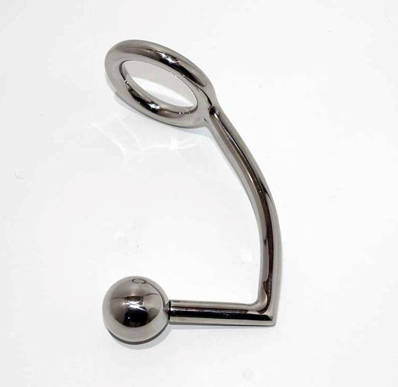 Steel Cock Ring Anal Intruder - - Spreaders and Hangers