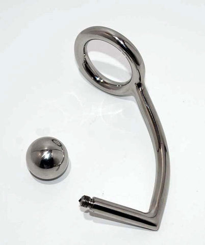 Steel Cock Ring Anal Intruder by Hell's Couture - Spreaders and Hangers