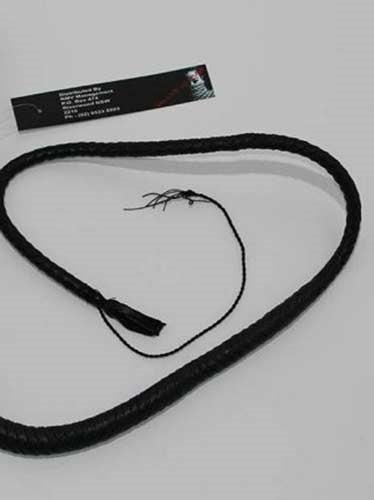 Stockmans Leather Whip 120cm - - Whips And Crops