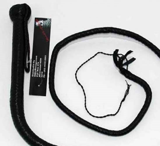 Stockmans Leather Whip 140cm - - Whips And Crops