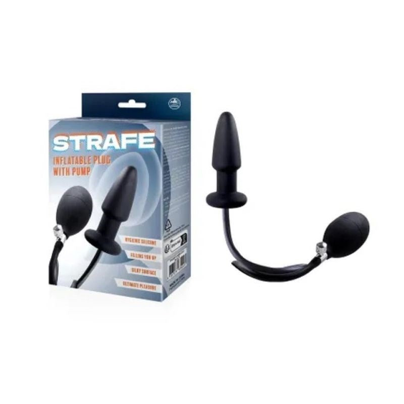 Strafe Inflatable Butt Plug with Pump - - Inflatable Dildos and Vibrators