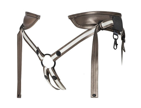 Desirous Leatherette Strap-On Harness by Strap On Me - Strap On Sextoys