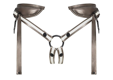 Desirous Leatherette Strap-On Harness by Strap On Me - Strap On Sextoys