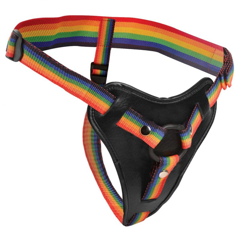 Strap-U Take the Rainbow Universal Rainbow Harness - - Strap On Sextoys