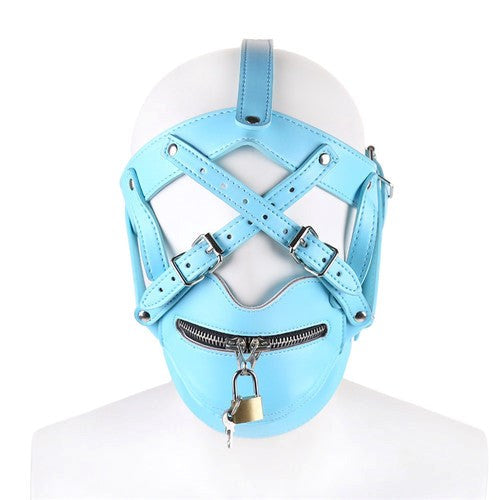 Strict Hood Zipper Harness - - Bondage Hoods