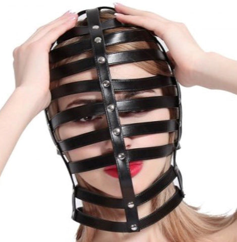 Stripes BDSM Play Hood by BDStyle - Bondage Hoods