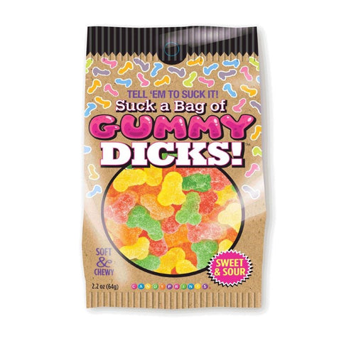 Suck A Bag Of Gummy Dicks! Gummy Pecker Lollies 64 grams - Party Gifts and Novelties