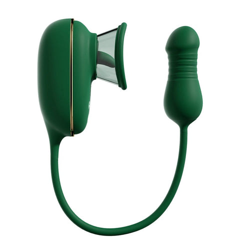 Sucking vibrator with vibrating licking tongue thrusting - Finger and Tongue Vibrators
