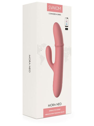 Mora Neo Peach Rabbit Vibrator by Svakom - Rabbit Vibrators
