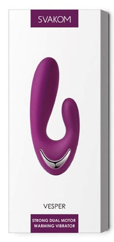 Vesper Strong Dual Motors Warming Vibrator by Svakom - Waterproof Vibrators