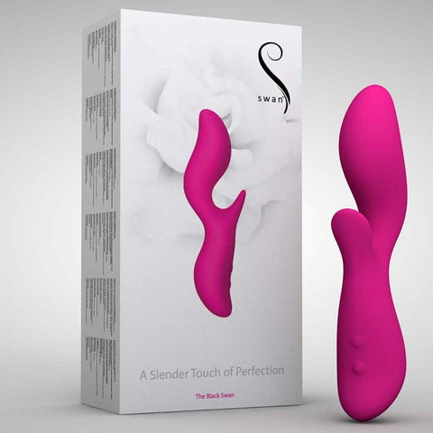 Swan 7 The Black Swan Rabbit Vibrator by BMS Factory - Rabbit Vibrators