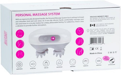 Swan Opalescent Massage Delight by BMS Factory - Luxury Sex Toys