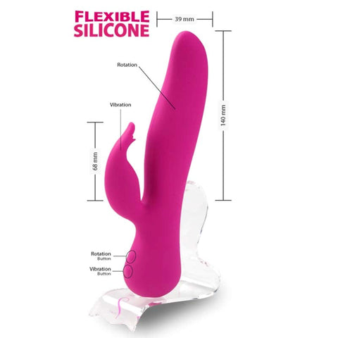 The Blossom Rotating Rabbit Vibrator by BMS Factory - Rabbit Vibrators