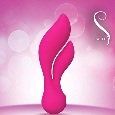 Swan The Feather Rabbit Vibrator by BMS Factory - Rabbit Vibrators