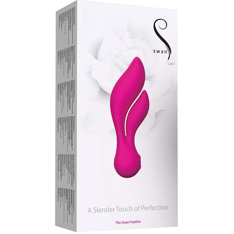 Swan The Feather Rabbit Vibrator by BMS Factory - Rabbit Vibrators