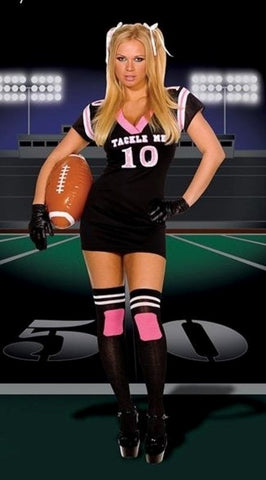 Tackle Me Dress With Mesh Top Costume - Fancy Dress Ups