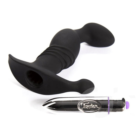 Black Prostate Health Vibrator by Tantus - Prostate Toys