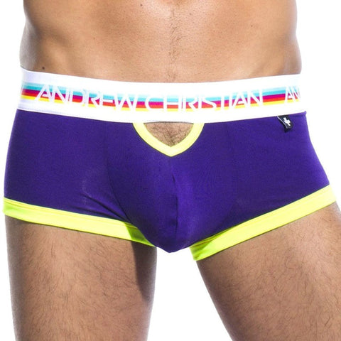 Teaser Boxer Blue Mens Underwear by Andrew Christian - Mens Briefs And Boxers
