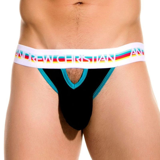 Teaser Bubble Butt Jock - Black - - Jocks and G-Strings